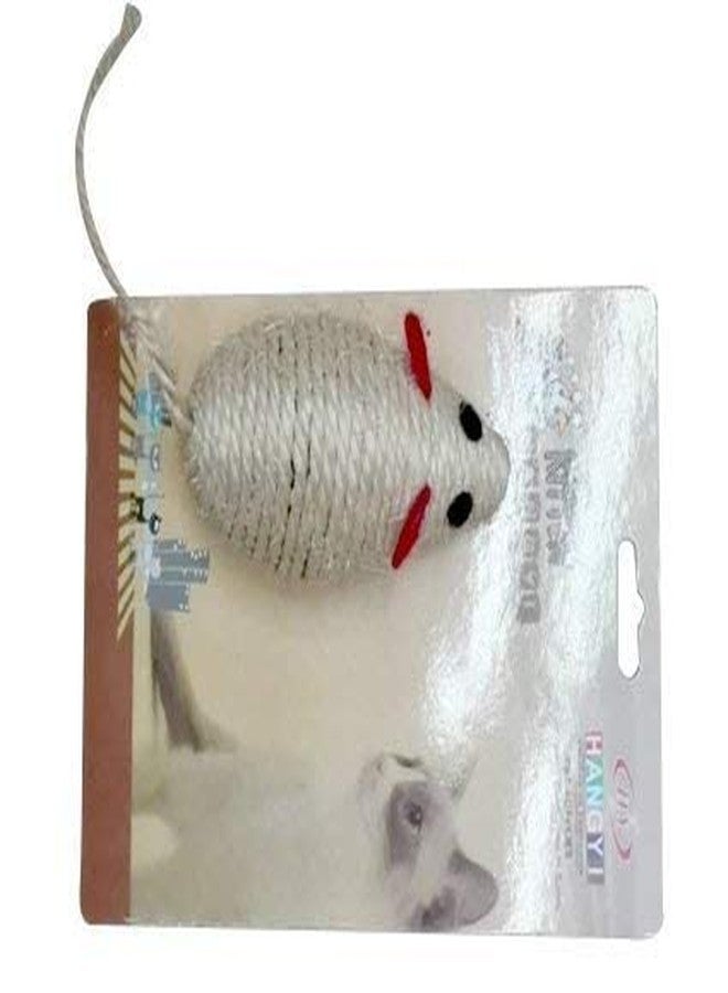 THE DDS STORE Rope Braided Mouse Pet Cat Scratch Chew Toy Teaser Supplies - Image 1